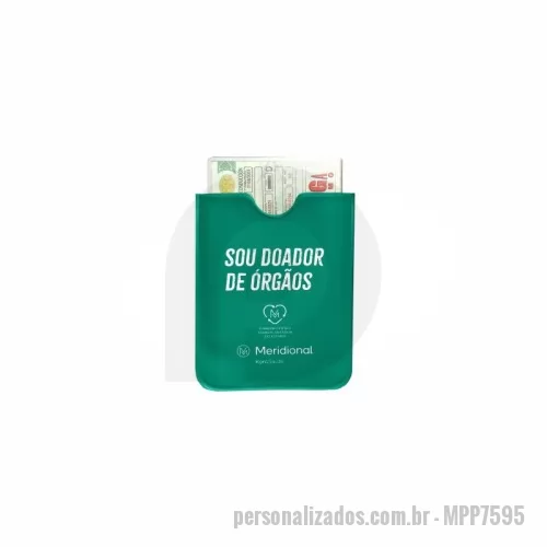 Porta documento personalizada - Porta-documento personalizado - PVC KAMURÇA - Medida: 7,5x9,5