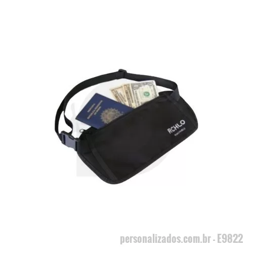 Porta documento personalizada - Porta Dólar e Passaporte de Cintura