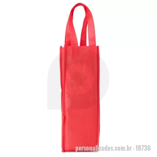 Porta garrafa personalizada - Porta garrafa confeccionado em tnt. Cores Disponíveis: Azul, Preto e Vermelho.