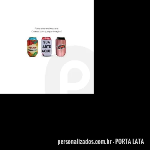 Porta lata personalizada - Porta Latas em Neoprene Personalizado