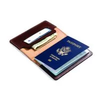 Porta Passaporte com porta cartão de credito.