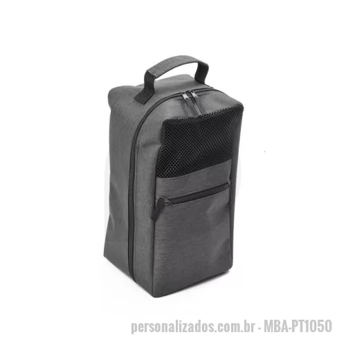 Porta tênis ou chuteira personalizada - Porta Tênis em tecido poliéster com bolso frontal e alça de mão.