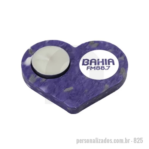 Porta vela personalizada -  Green Plasticaria, fabricado 100% com plástico reciclado, produto inovador e eco sustentável, medindo 10,7x7,1cm, a escolha ideal para o meio ambiente e para adequação às estratégias corporativas de ESG.