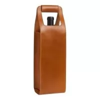 Porta Vinho em couro ou Sintetico para 1 garrafa com fechamento na alça.