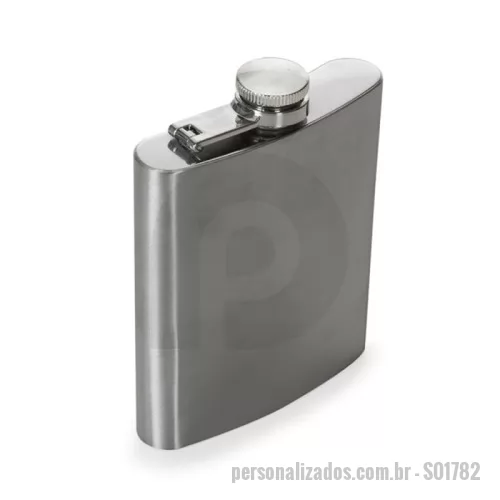 Porta whisky personalizada - Cantil porta whisky com capacidade de 7oz.