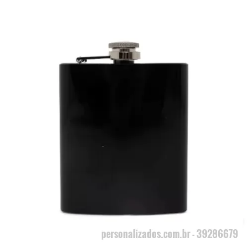 Porta whisky personalizada - O Porta Whisky 7oz Personalizado é um acessório elegante e sofisticado, ideal para presentear clientes, colaboradores, amigos e familiares em ocasiões especiais. Fabricado em aço inoxidável com acabamento brilhante, combina resistência, durabilidade e um design clássico que nunca sai de moda.  Compacto e fácil de transportar, possui capacidade para 7oz (aproximadamente 210ml), sendo perfeito para levar sua bebida favorita com praticidade em viagens, pescarias, churrascos, eventos e momentos de lazer.  A personalização pode ser realizada por gravação a laser, proporcionando um acabamento permanente, refinado e de alta durabilidade, ideal para logotipos, nomes, monogramas e frases.  Características Capacidade: 7oz (aprox. 210ml) Material: Aço inoxidável Acabamento brilhante Personalização em gravação a laser Design compacto e elegante Medidas Altura: 12,4 cm Largura: 9,3 cm Espessura: 2,3 cm Informações Importantes O prazo de produção começa a contar somente após a aprovação do layout en