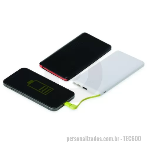 Power bank personalizado - Carregador Portátil Power Bank 10.000mAh Personalizado