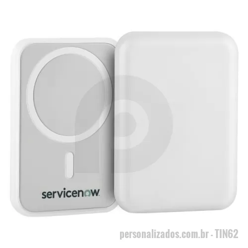 Power bank personalizado - Carregador por indução 10.000 mAh (NÃO INCLUSO CABO DE CARREGAMENTO).