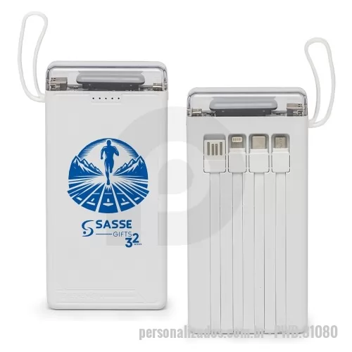 Power bank personalizado - Power Bank 10.000mAh com Lanterna e Multissaídas