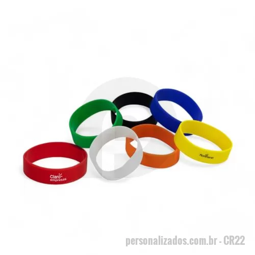 Pulseira de identificação personalizada - Pulseira de Silicone Personalizada