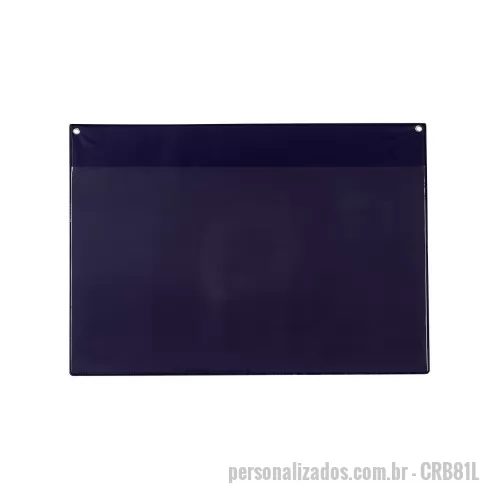 Quadro fiscal personalizado - Quadro Fiscal Grande em PVC Azul com Ilhós - PVC 0,18 - Cristal 0,20 