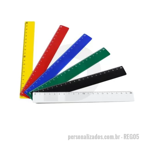 Régua personalizada - Régua Plástica Personalizada