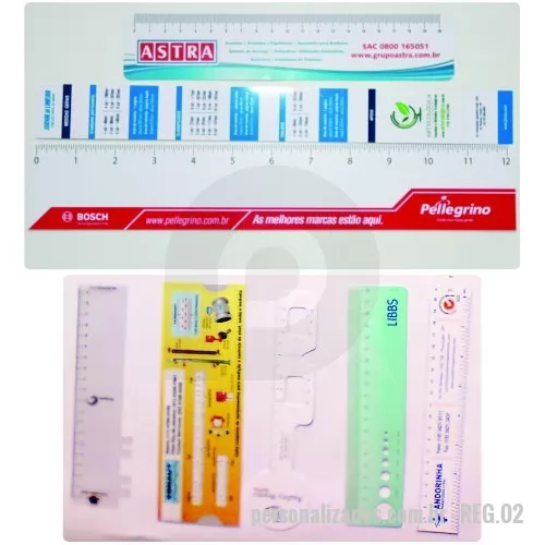 Régua personalizada - Réguas especial, tabelas de conversão.. e mais 