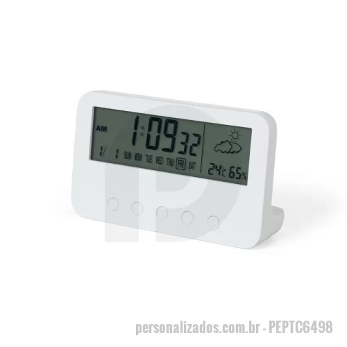 Relógio de mesa personalizado - Relógio de Mesa Digital Personalizado