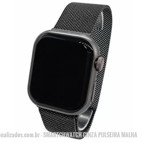 Relógio de pulso personalizado - Smartwatch, Relógio Inteligente para Homens e Mulheres, Tela Touch, Modos Esportivos, Chamadas Bluetooth, Assistente de Voz, Compatível com iOS/Android, gravação a laser