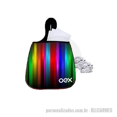 Saco de lixo personalizado - Lixo Car em Neoprene Sublimado 23x31 