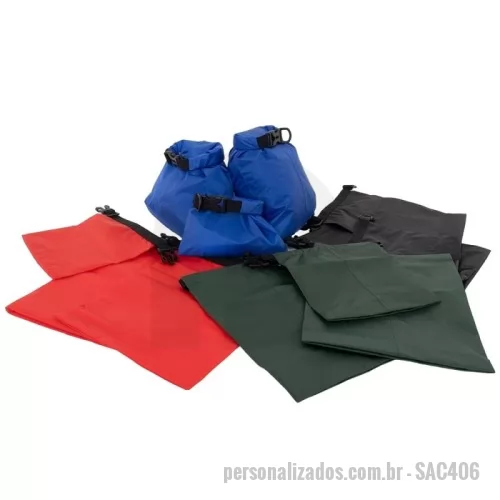 Saco personalizado - Kit Saco Impermeável Personalizado