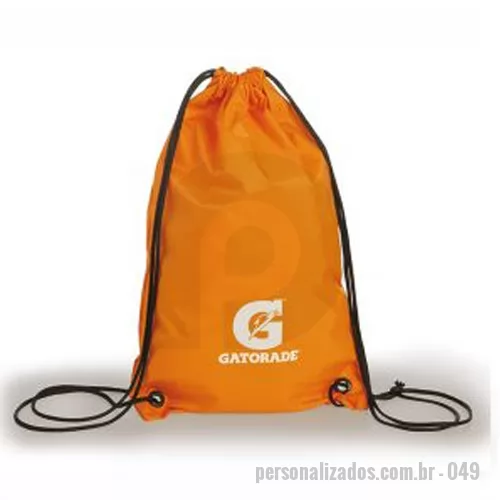 Sacochila personalizada - Sacochila Impermeável Mochila de nylon emborrachado impermeavél.