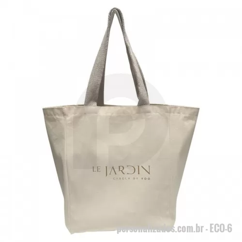 Sacola de Algodão personalizada - Ecobag grande de tecido algodão personalizado com alças do mesmo tecido. Tamanho 30x40x20 cm (LxAxP). São resistentes e duráveis, fortalecendo assim sua marca onde ela tiver