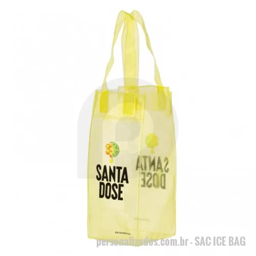 Sacola de plástico personalizada - SACOLA ICE BAG 10X25X10