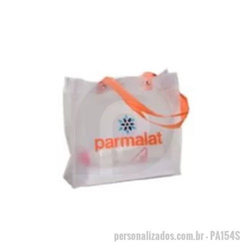 Sacola de PVC personalizada - Sacola Praia PVC Sarja 0.20 Alças Polipropileno