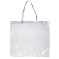 Sacola Plástica  Descrição: Sacola de pvc de frente e verso liso, possui alça com detalhe em relevo. OBS.: Para prolongar a vida útil do material pvc, atente-se as condições ideais de armazenamento: mantenha o material em local seco e arejado, livre da exposição ao sol e altas temperaturas.  Medidas aproximadas para gravação (CxL):  36 cm x 43 cm  Tamanho total aproximado  (CxL):  39,2 cm x 43,7 cm  Peso aproximado (g):  118