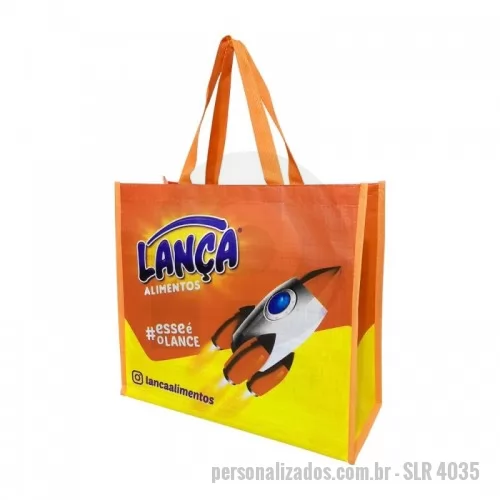 Sacola de ráfia personalizada - Sacola Confeccionada em ráfia, modelo retornável com alça e viés personalizado. Estampa em Silk até quatro cores para pequenas e médias quantidades, para grandes quantidades Impressão Digital, sem limite de cores.