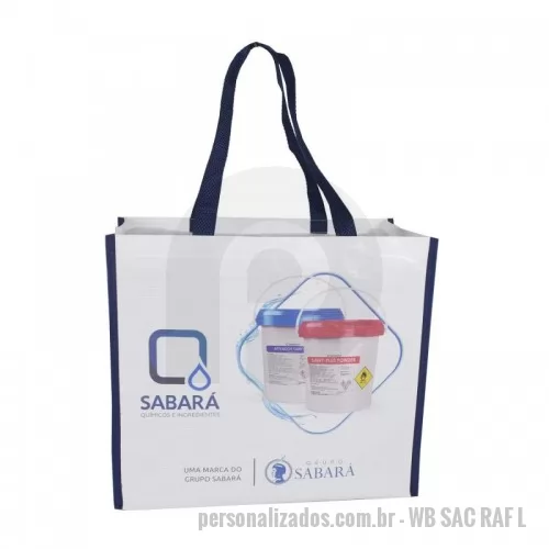 Sacola de ráfia personalizada - Sacola de Ráfia Laminada 120 Grs - Impressão DIGITAL UV - Qualidade Fotográfica