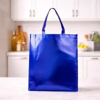 Descrição: Sacola em TNT com revestimento externo laminado e duas alças costuradas.  Altura :  45 cm  Largura :  40 cm  Profundidade :  9 cm  Medidas aproximadas para gravação (CxL):  40 cm x 37 cm  Tamanho total aproximado  (CxL):  Alça 50,5 cm de ponta a