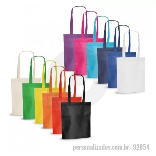 Sacola de TNT personalizada - Sacola TNT 80 g/m². Termo-selado. Alças de 55 cm. 270 x 350 mm