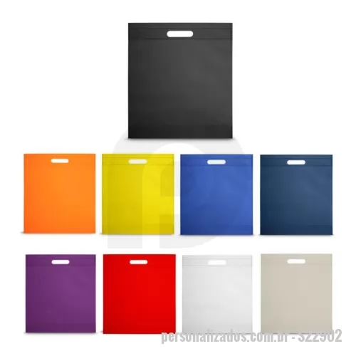 Sacola de TNT personalizada - Sacola em TNT - 22902 Sacola em non-woven (80 g/m²) termo-selado. 355 x 390 x 85 mm   FABRICAMOS A MEDIDA QUE PRECISAR!   PRODUTO VENDIDO COM E SEM PERSONALIZAÇÃO consulte vendedor.  TEMOS MAIS DE 60 MIL OPÇÕES DE BRINDES PERSONALIZADOS CONSULTE-NOS. COMPRE TAMBÉM NO ATACADO EM MAIORES QUANTIDADES COM MELHOR PREÇO.  * PRODUTO SUJEITO À DISPONIBILIDADE DE ESTOQUE * APÓS A SUA COMPRA SOLICITE ORÇAMENTO PARA PERSONALIZAÇÃO E VERIFIQUE O PRAZO DE ENTREGA. * COMPRE TAMBÉM PRODUTOS JÁ PERSONALIZADOS! * TRABALHAMOS COM SILK - LASER - TAMPOGRAFIA - ULTRA VIOLETA - TRANSFER - SUBLIMAÇÃO - DECALQUE E RELEVO. * PRODUTOS PERSONALIZADOS PERDEM A GARANTIA DE TROCA  TENDO A NECESSIDADE DE PERSONALIZAÇÃO ENVIAR O LOGO NO MESMO DIA DA COMPRA PARA NÃO HAVER ATRASOS NO SEU PEDIDO!!!  Para quantidades maiores ou menores e cores verificar com o Vendedor.  ATENÇÃO As cores podem sofrer variações de acordo com o tipo, configuração e resolução do seu monitor e de acordo com o material solicitado.  As fotos no
