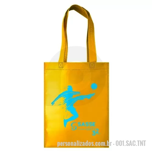 Sacola de TNT personalizada - Sacola em TNT em diversas cores e personalização a 1 cor em Silk