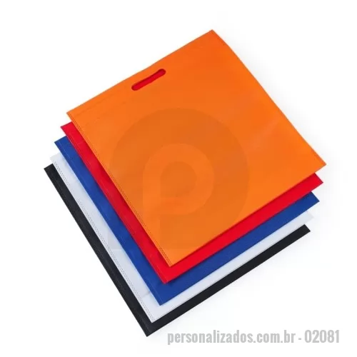 Sacola de TNT personalizada - Sacola TNT sem Alça - 39 x 35,7 cm
