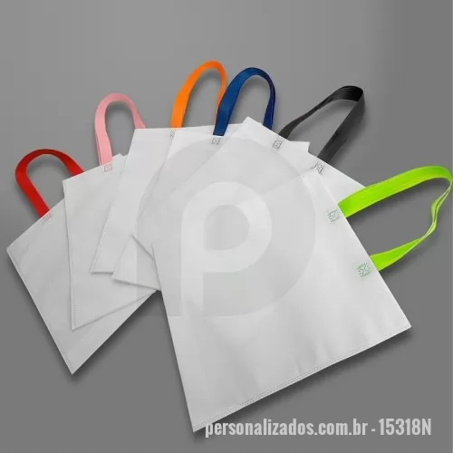 Sacola de TNT personalizada - Sacola TNT - 41 x 36,5 cm