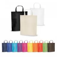 Sacola em TNT 80 g/m². Alças de 30 cm. 380 x 415 x 85 mm