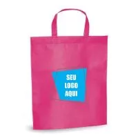 Fabricação própria. Sacolas retornável em tnt 80 gramas com acabamento em alta fusão (Material aquecido, não tem costura) ideal para gravação em silk 