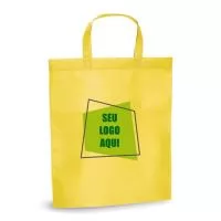 Fabricação própria. Sacolas retornável em tnt 80 gramas com acabamento em alta fusão (Material aquecido, não tem costura) ideal para gravação em silk 