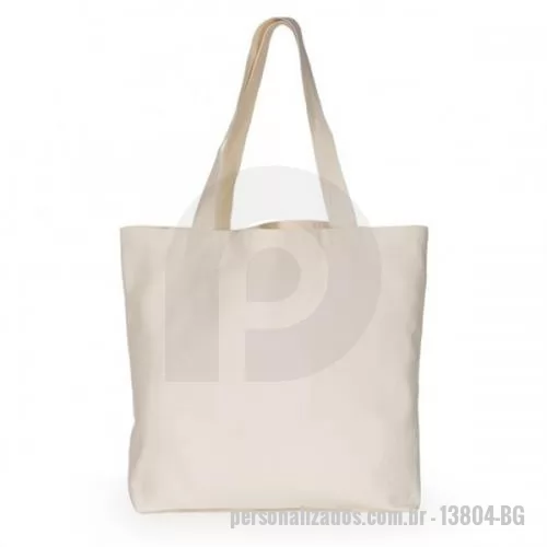 Sacola ecológica personalizada - SACOLA 100% ALGODÃO - 42X43X10 CM