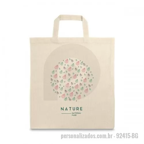 Sacola ecológica personalizada - SACOLA 100% ALGODÃO