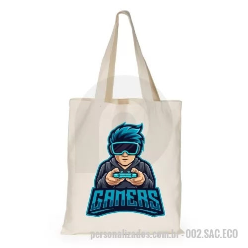 Sacola ecológica personalizada - Sacola Ecológica em Algodão Cru, fabricadas em tamanhos e acabamentos variados. Personalizações em Silk, DTF  ou Transfer. Somos especialistas na fabricação de quantidades enormes em prazos curtos.