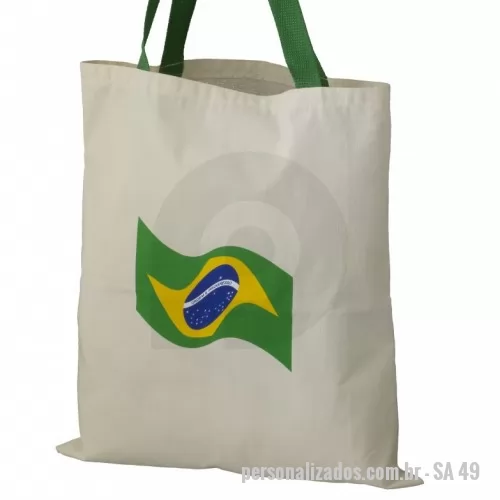 Sacola ecológica personalizada - sacola corretamente ecológica algodão crú