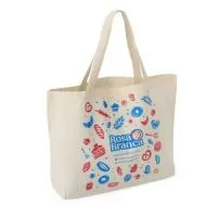 Sacola Ecológica 35x30x10 cm Personalizada Algodão Crú Leve