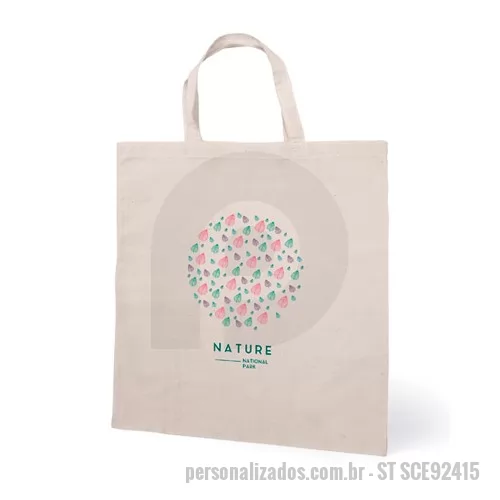 Sacola personalizada - Sacolas baratas personalizadas. Fabricadas em algodão, com baixo custo essa sacola promocional possui ótimo acabamento além de amplo espaço para personalizar a marca de empresas e parceiros comerciais