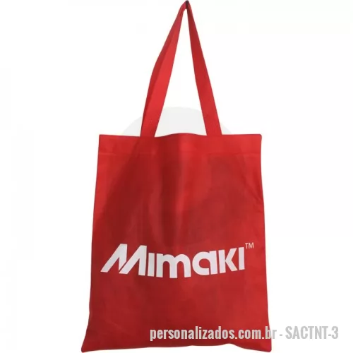 Sacola personalizada - Ecobag TNT personalizada, com alças no mesmo tecido, diversos tamanhos e cores