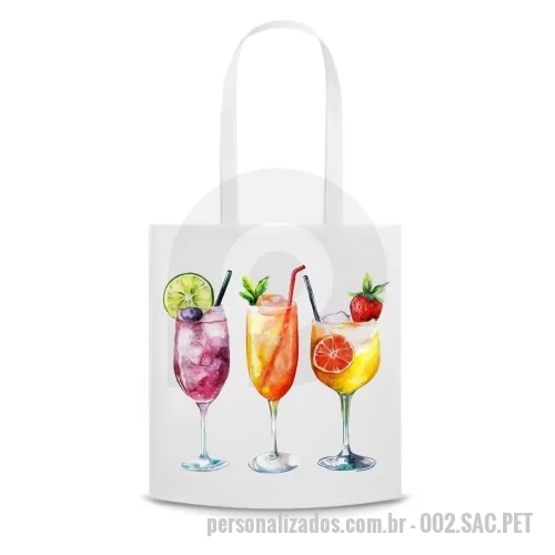 Sacola personalizada - Sacola ecológica Pet reciclado.  Personalização em sublimação. 