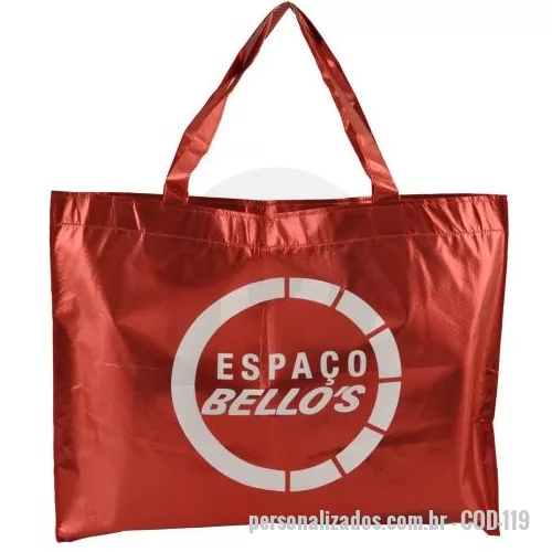 Sacola personalizada - Sacola  personalizada com alça, confeccionada no Nylon 70.