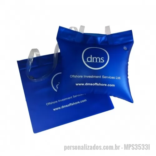 Sacola personalizada - Sacola Inflável - Sacola de Praia - 35x33cm 