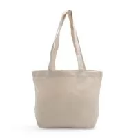 Sacola confeccionada em lona resistente a respingos dágua. Possui duas alças fixadas por costura interna.  Altura: 24 cm Largura: 35 cm Profundidade: 12 cm Medidas aproximadas para gravação(CxL): 18 cm x 30 cm Peso aproximado(g): 128