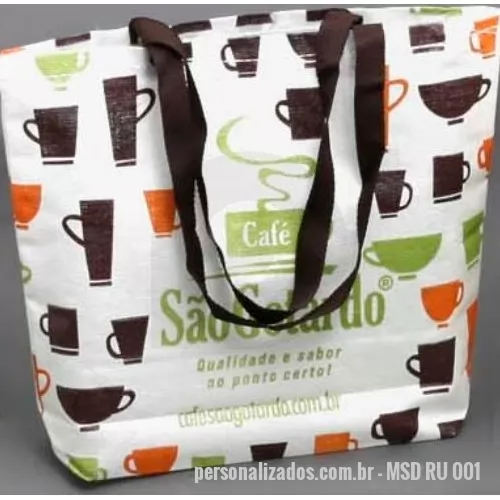 Sacola Reutilizável personalizada - Sacola de Ráfia Laminada 120 Grs - Impressão DIGITAL UV - Qualidade Fotográfica
