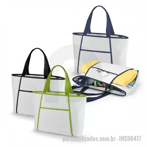 Sacola térmica personalizada - Sacola de compras térmica disponível em vários materiais e cores  A Ev brindes possui sua própria fábrica de sacolas, assim podendo confeccionar e diversos medidas, cores e matérias,  Utilize brindes de qualidade para valorizar a sua marca e alcançar melhores resultados com suas ações promocionais. Nossos itens são perfeitos para campanhas promocionais, eventos, feiras, congressos e para presentear parceiros de negócios. Além de dar destaque na sua marca, nossos produtos são 100% personalizáveis, o que permite que sua identidade visual se torne mais marcante e sua marca seja lembrada com muito mais frequência. Podemos alterar cores de tecidos, aviamentos, tipos de estampa, sempre pensando na combinação do brinde com a sua marca Entre em contato com nossos consultores e confira a melhor opção de brinde para sua ação. Nossa equipe ser preparada para te ajudar a escolher o brinde que mais se encaixa na sua verba, o brinde indicado para a sua ação, e consegue te ajudar a alcançar mais resu